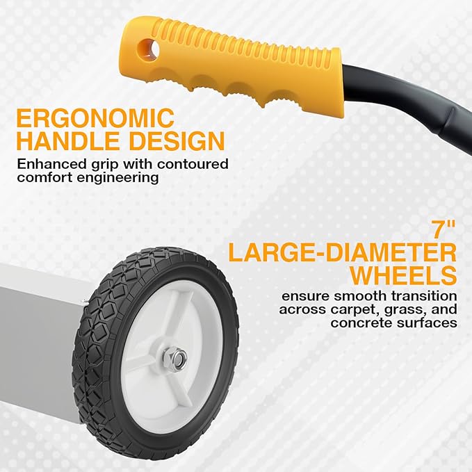 Magnetic Sweeper Rolling 36 Inch, 55-Pound Lawn Magnet for Nails, Magnet Sweeper with Wheels, Floor Push Sweeper with Telescoping Handle, Pick-up Nails Screws Workshop Garage ASIN B0FW4KD65Q