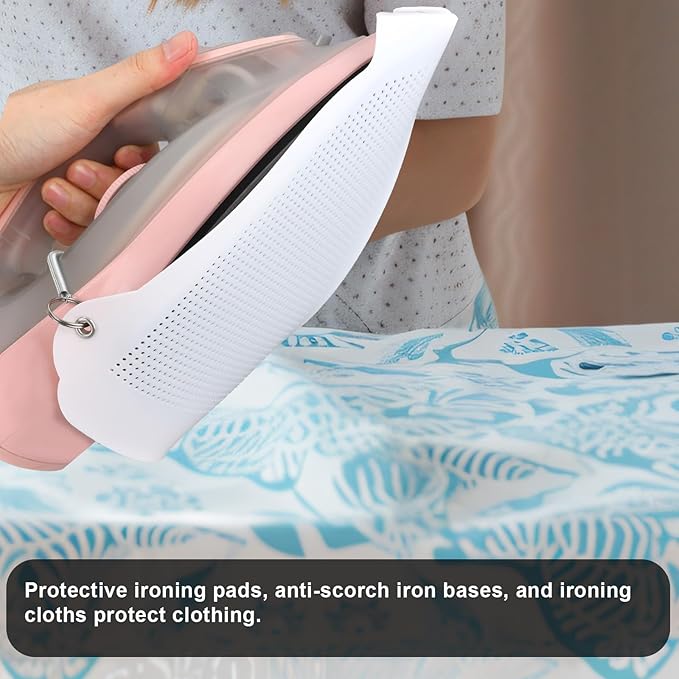 2pcs Iron Protective Cover, Breathable Heat Resistant Iron Shoe Cover Protect Clothes Prevents Fabric Burns & Sticking (0.2mm)