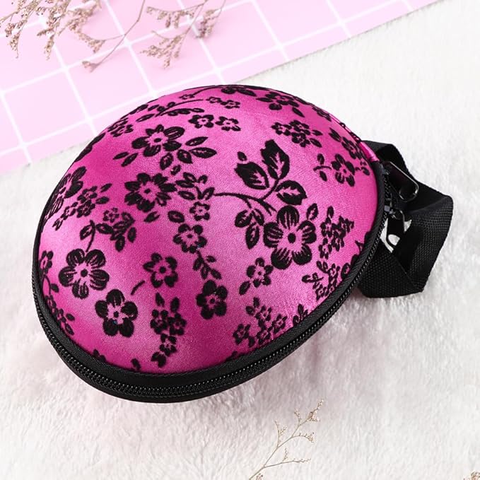 Cabilock Bra Case Zippered Travel Organizer for Women - Compact Slightly Waterproof Lingerie Storage with Hand Strap 5.90X4.92X9.44 Inch Small Travel Essentials