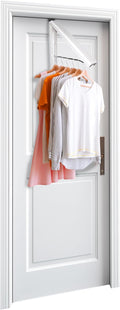 InstaHanger Original Collapsible Laundry Rack – Wall-Mount & Over The Door Hanger Racks – Clothes Hanger Rack Holds Up to 60 Lbs - Door Hangers Racks for Small Spaces (Bracket Included)