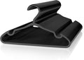 Plastic Kids Hangers - 50 Pack Non-Slip Baby Clothes Hangers for Closet, Toddler & Newborn Clothing Pants, Skirts, Coats (Black)