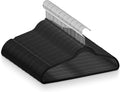 Casafield 50 Black Velvet Suit Hangers - Space-Saving Non-Slip Clothes Hanger