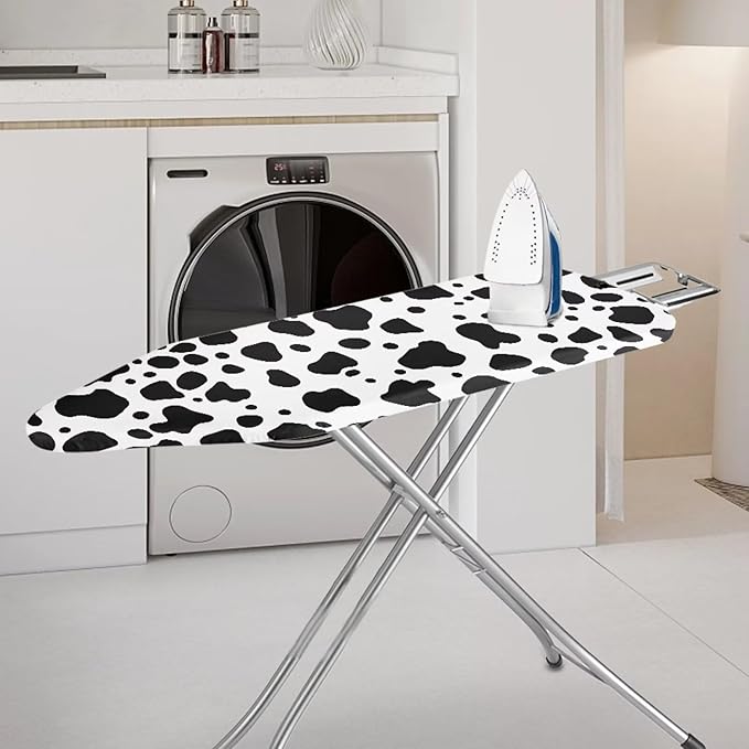 Ironing Board Cover,Cow Ironing Board Cover,Ironing Mat,Iron Board Cover,Cow Iron Board Covers,Chic Cow Print Small