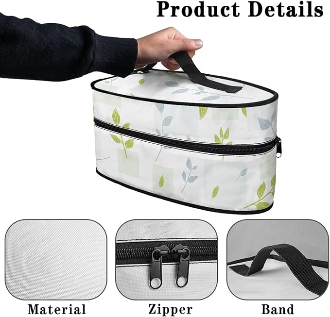 Iron Case Storage for Clothing Store Lightweight Portable Steam Iron Storage Case with Zipper Handle, Branch Print
