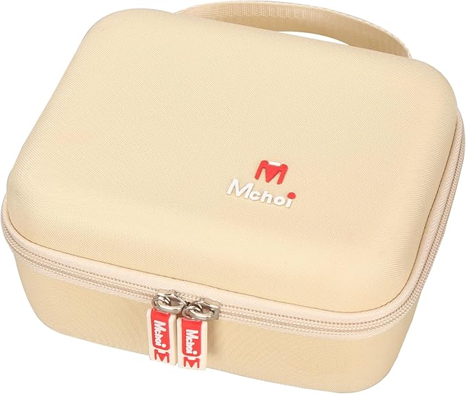 Mchoi Hard Storage Case Fits for Tenhitoys Travel Steamer Iron Electric Steam Ironing Machine for Clothes (Beige)