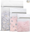 Muchfun 3Pcs Durable Diamond Mesh Laundry Bags for Delicates (1Large, 1Medium, 1Small)