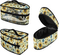 Sunflower Butterfly Flower Print Travel Steamer Bag Handheld Steamer Holder with Handle Steam Iron Storage Bag Home Iron Accessories, Case Only