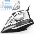 1700W Steam Iron for Clothes 20s Fast Heat-up, Non-Stick Ceramic Soleplate, 14.07oz Large Water Tank, Auto-Off, Burst Steam, Self-Cleaning, roning Clothes for Home