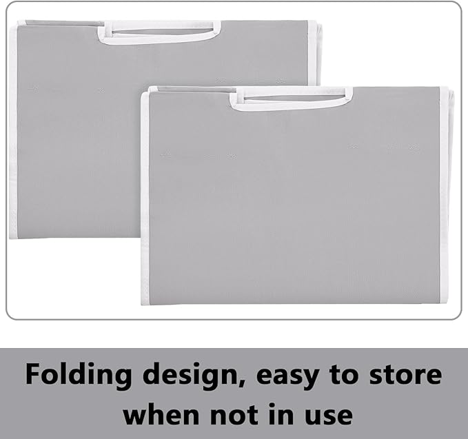 Bonuci 2 Pcs Laundry Sorter Replacement Bags Hamper Cart Removable Replacement Laundry Storage Organizer Bag Hamper Liner, No Hooks 14.76 x 8.66 x 21.65 Inch (Gray)