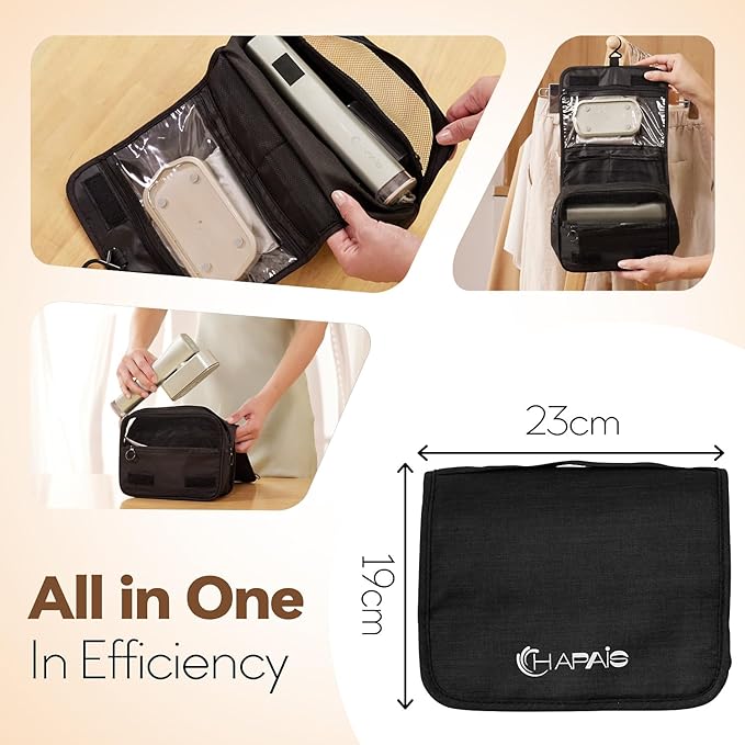 HAPAIS Steamer for Clothes,2-in-1 Clothes Steamer Handheld with 200ml Large Capacity,25 Min Continuous Use,4 Modes 1300W Travel Steamers with Storage Bag for Travel/Home