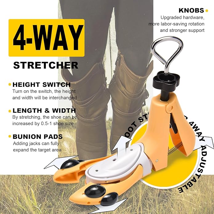 Shoe Stretcher Men Women, Boot Stretcher for Wide Feets Adjustable Shoe Tree Boot Widener Expander