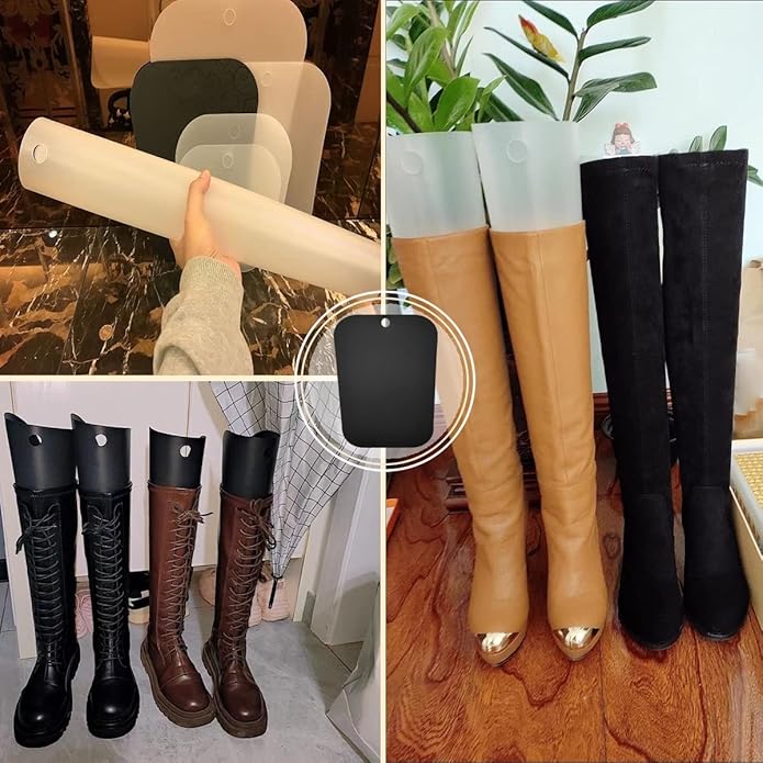6 Pairs Boot Shaper Form Inserts Support Shape Shoe Tree Tall Short Boot Shaper Support for Women and Men