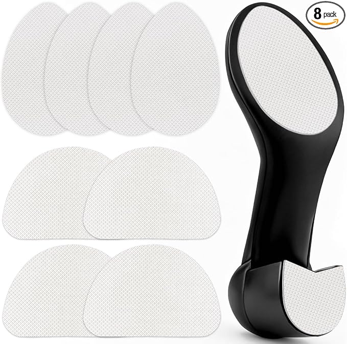 8 PCS Premium Silicone Non-Slip Shoe Pads - Muffle Loud High Heels & Boots - Self-Adhesive Quiet Noise Reduction Sole Protectors for Wedding, Office, Stage - Odorless Grips - Indoor Use