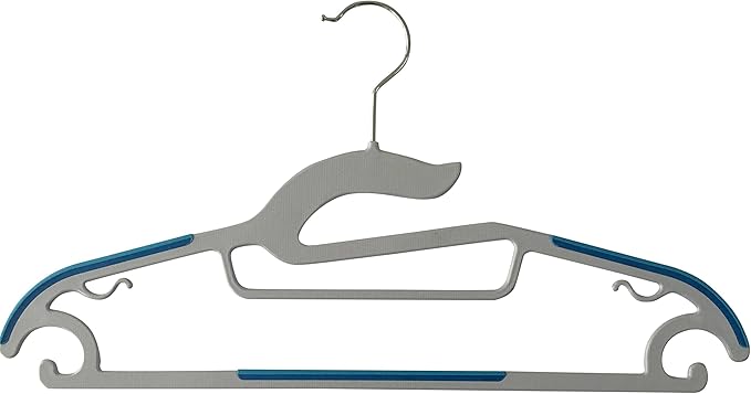P3500M 30 Pack Light-Weight Non-Slip Durable Clothes Plastic Hangers Perfect for Pants, Dress, Jacket, Underwear and Shirt, 5 Mixed 01, 5 Mixed Color 01