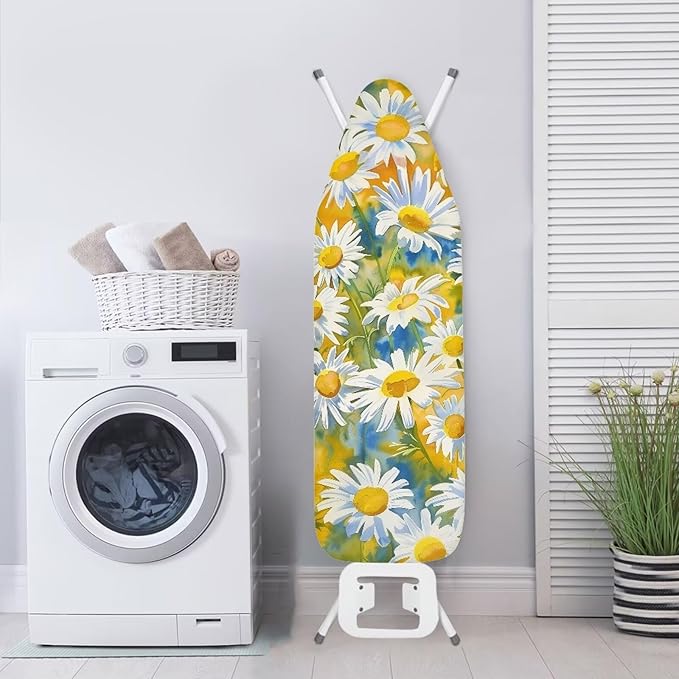 Ironing Board Cover,Floral Ironing Board Cover,Large Ironing Board Covers,Daisy Ironing Board Cover,Chic Daisy Print XX-Large