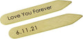 Personalized Brass Collar Stays, Custom Collar Stiffeners, Shirt Stays, 2.25 Inches, Present for Men