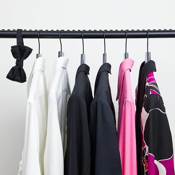 Roomedys® Spacing Tape for Hangers, Spacer, Clothes Divider, Closet Organizer, Perfectly Spaces Hangers & Clothing for Adults, Teens & Kids, Customizable - Black - 6ft to Organize 102 Items