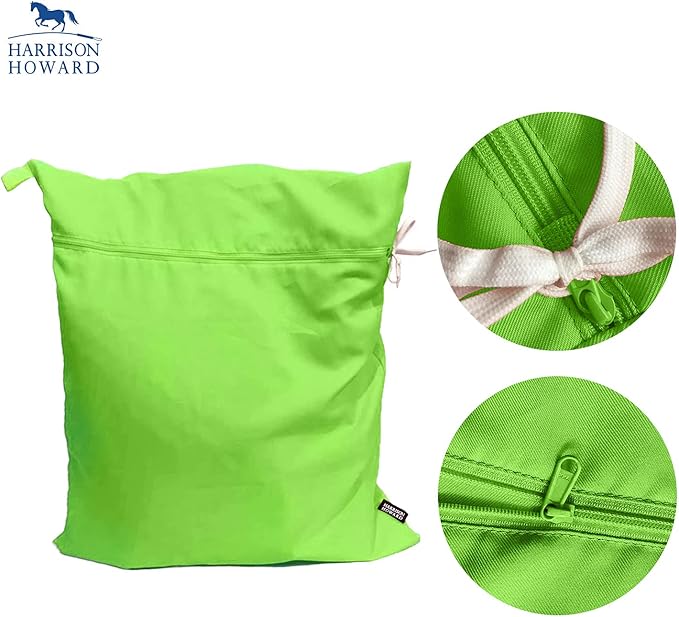 Harrison Howard Pet Washing Bag Dog Cat Horse Hair Laundry Bag for Rug Sheet Boots Pets Laundry Helper Neon Green