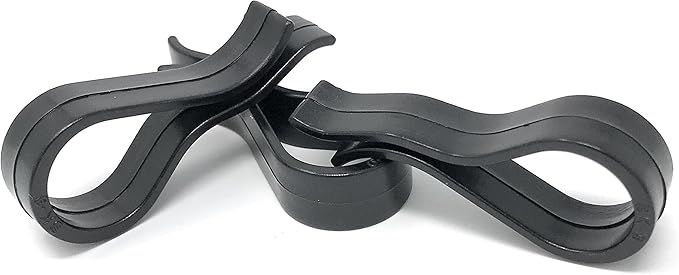 Strut Clip - Grid Towels Scarf Hanger Pant Plastic Jet Clips Garment Shirt Coat Sweater Trousers Secured Gripper Dress Pack (100 Black)