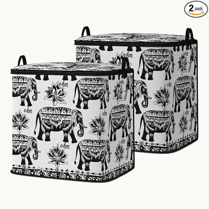 2pcs closet organizers and storage under bed,clothing blanket sweater sheet bedding comforter duvet quilt pillow toy storage bags with lids,dorm room essentials for containers 95L