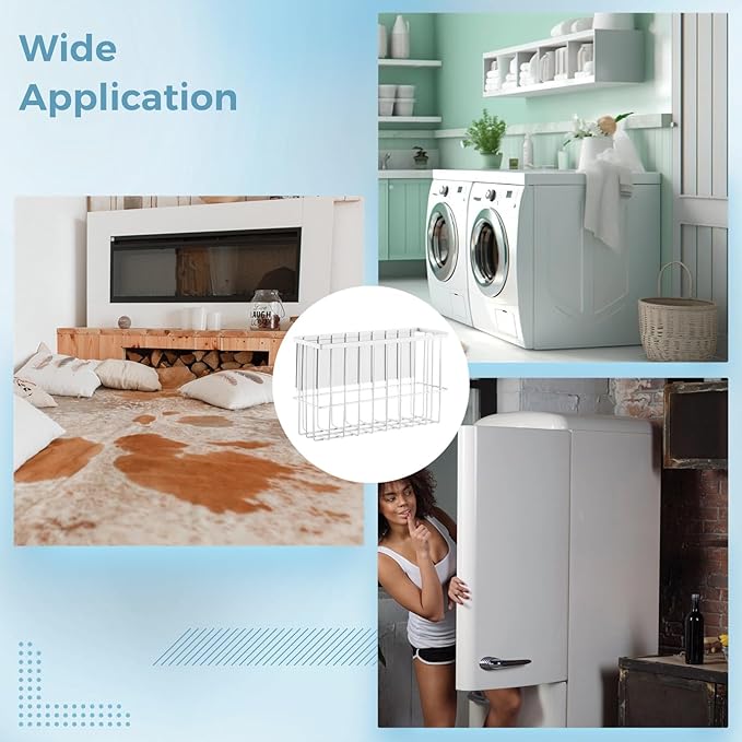Magnetic Dryer Ball Holder, Wall Mount Dryer Ball Rack for Laundry Room, Dryer Ball Shelf for Organization and Storage, Magnetic Lint Bin for Laundry Room
