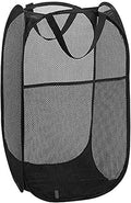 Mesh Pop up Laundry Hamper with Portable, Durable Handles, Collapsible Laundry Basket for Storage, Folding Pop-Up Clothes Hampers for Home, College Dorm or Travel, Cruise, Black