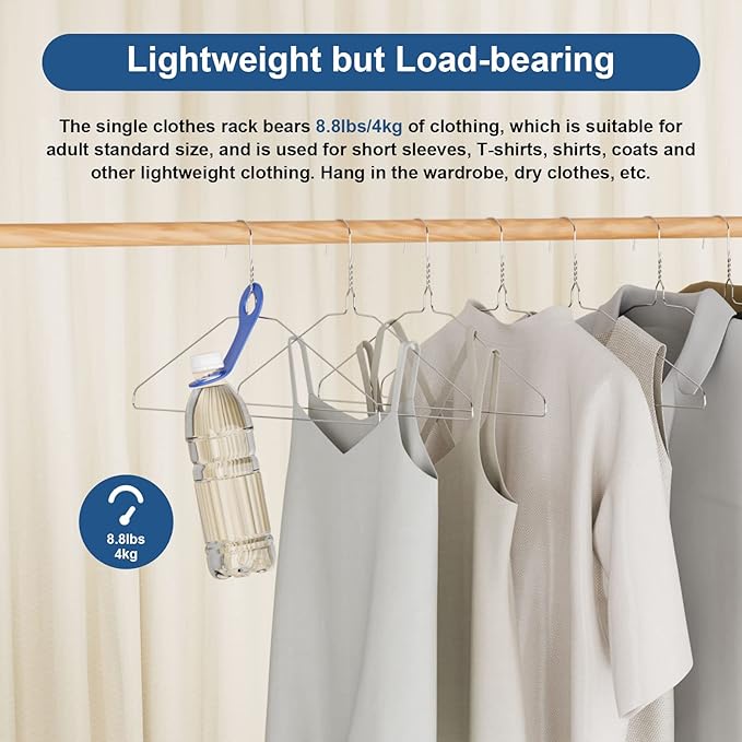 SPECILITE Wire Metal Clothes Hangers Bulk 200 Pack for Standard Size Suits, Coats, Shirts, Pants, Skirts, Space Saving, Non Slip,16 Inch 12 Gauge Ultra Thin, Silver