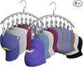Hat Hangers for Closet, Metal Hat Organizer for Baseball Caps 2 Pack Door Hat Racks for Baseball Caps with 10 Large Clips, Baseball Cap Hangers for Closet Storage, Fits All Caps-Grey, Gray