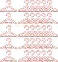 PATIKIL 50pcs Clothes Hanger Earring Holder, Mini Acrylic Coat Hangers Earring Hangers Hanger Rack for Earring Holder Organizer Stand Studs, Rose Gold