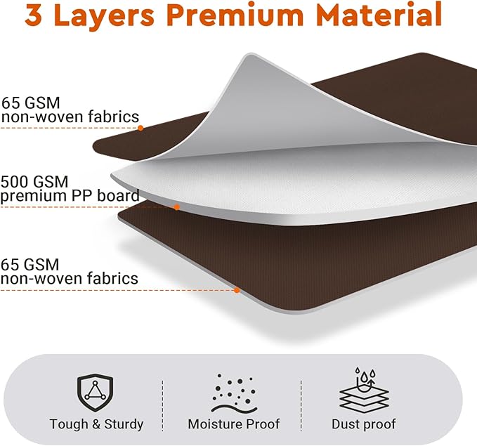 2 Pack Bed Sheet Closet Organizers and Storage,Sturdy Foldable Storage Containers with Window and Label,Storage and Organization for Bedding Sheets,Duvet Covers,Blankets (Brown)
