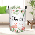 Custom Name Laundry Basket, Personalized Collapsible Laundry Hamper with Name for Bathroom Bedrooms, Customized Dirty Clothes Hamper Storage Basket Gifts for Kids Boys Girls Baby Men Women