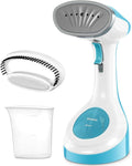 Reemix Steamer for Clothes, Folding Handheld Design Garment Wrinkles Remover, 20g/min Strong Penetrating Steam, 25-Sec Fast Heat-up, for Home, Office and Travel (Large, no Foldable, Aqua)