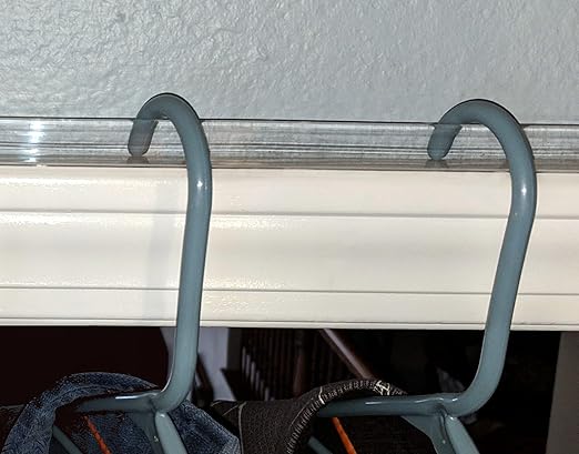 Hanger Catch Over The Door Hook Clothes Hanger Rack. A Laundry Holding Rail Above Door. Makes The top of Your Doors a Great and conveniently Easy Place to Hang Clothes. Keeps Them from Falling!