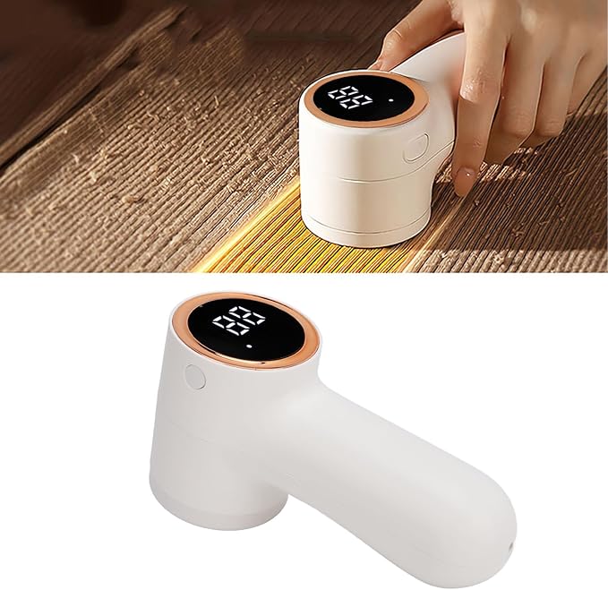 Electric Lint Remover USB Rechargable Intelligent Digital Display Sweater Defuzzer Fabric Trimmer for Clothes and Furniture