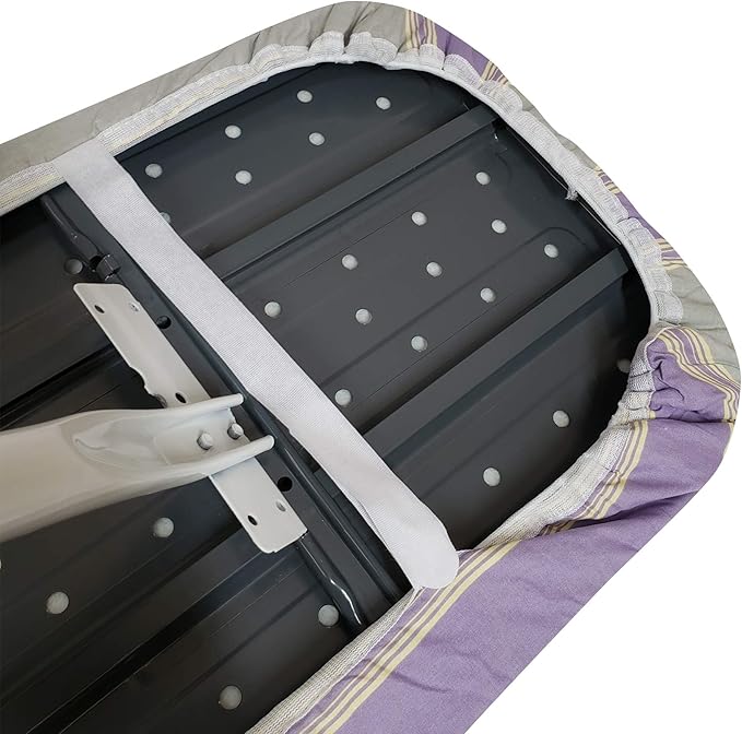 HOMZ 1915064 Premium Replacement Cover and Pad for Standard Width Ironing Board, 13-15" W x 53-55" L, Purple Diagonal Stripe