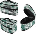 Monstera Leaf Print Steam Iron Case Travel Iron Organizer Handheld Steamer Holder with Handle Waterproof Travel Accessories, Case Only