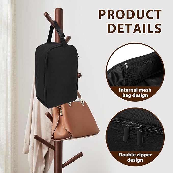 Travel Steamer Bag for Conair Clothes Steamer, Clothes Steamer Bag with Hanging Buckle Strap, Portable Handheld Travel Irons Carrying Case for Steam Iron and Other Accessories, Black (Bag Only)