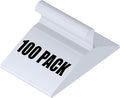 Wire Metal Hangers Bulk 100 Pack, Clothes Hangers Heavy Duty for Coats, Suits, Shirts, Pants, Skirts, Space Saving, Non Slip, Ultra Thin, 16 Inch, White