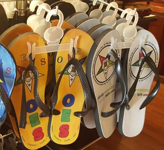 NAHANCO JLP156 Plastic Sandal, Flip Flop Hanger, Clear (Pack of 500)