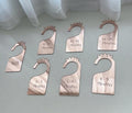 Baby Closet Dividers,Set of 7 Acrylic Mirror Baby Clothes Organizers for Wardrobe Closet Home Nursery from Newborn to 24 Months (Rose Gold Mirror, Model 2)