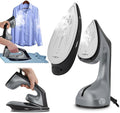 True & Tidy 2-in-1 Iron and Handheld Steamer, 1600W Dual Heating System with Ceramic-Coated Plate, LCD Display, No-Drip Technology, 3 Fabric Modes, Portable Garment Steamer for Home & Travel