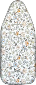 Small Ironing Board Cover Scorch Resistant, Table top Ironing Cover with Padding Heat Reflective Heavy Duty Pad (Colored Flowers, 12.5"x32")