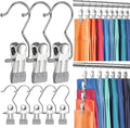 30 Pack Pants Hangers with Clip,Legging Organizer for Closet Hanging, Space Saving Yoga Pants Hangers Clip Hanger Wardrobe Organization,Closet Organizers and Storage for Jeans,Shorts,Skirts,Hats-Gray