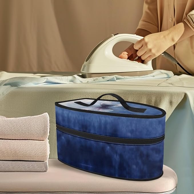 Iron Storage Case with Zipper Closure Reusable Portable Steam Iron Storage Bag Fits for Accessories Travel Irons, Tie Dye Butterfly