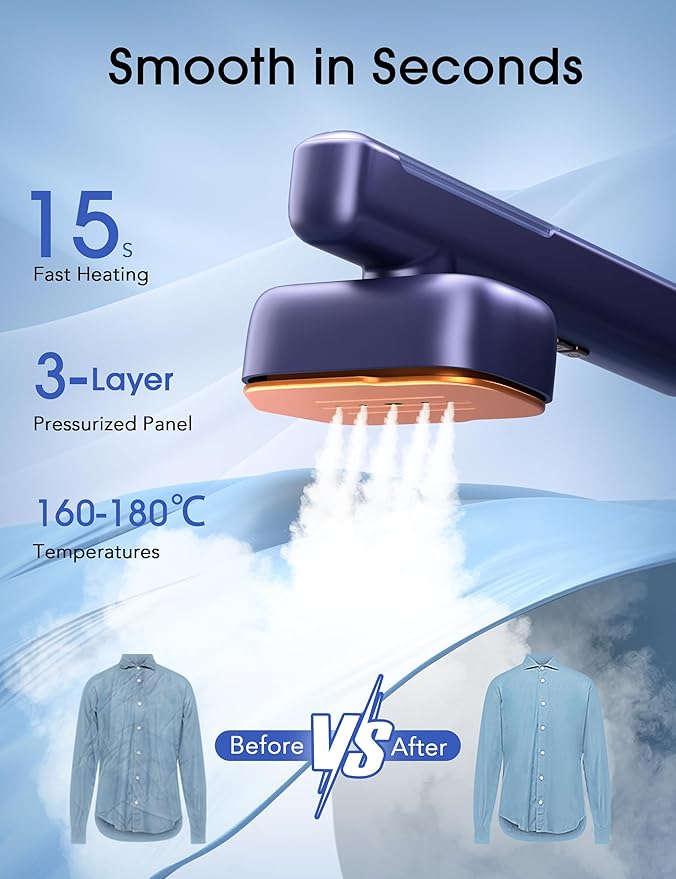 Travel Steamer for Clothes, Portable Mini Clothes irons