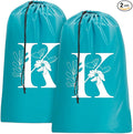 Sylfairy 2 Pack Extra Large Travel Laundry Bag, Dirty Clothes Organizer with Drawstring,Heavy Duty Travel Laundry Bags