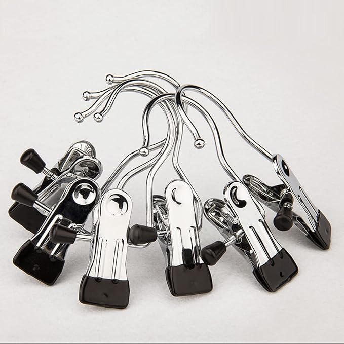 Tosnail 40 Pieces Boot Hanger Clips, Stainless Steel Laundry Hooks, Closet Hanging Clips, Space Saving for Jeans, Hats, Tall Boots, Towels