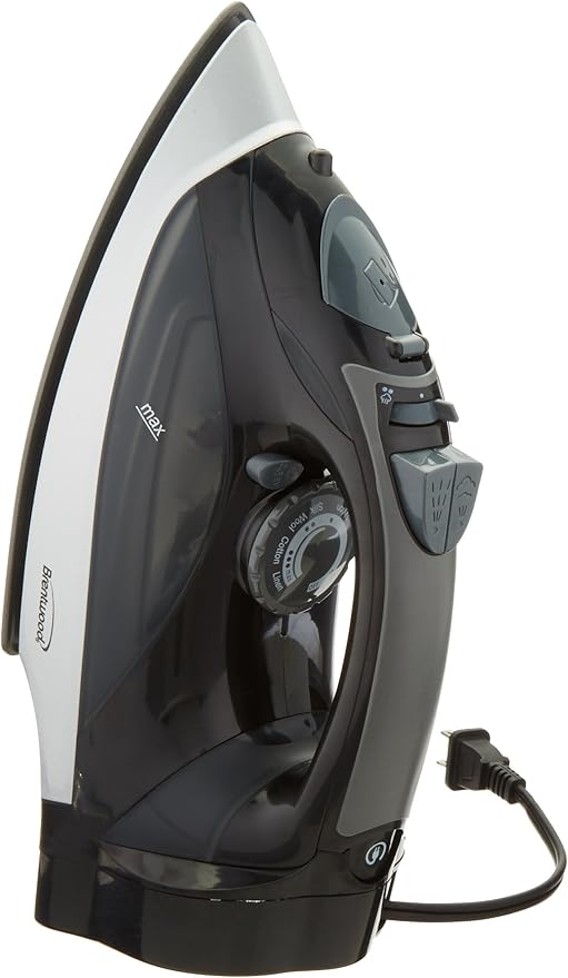 Brentwood MPI-59B Power Steam Iron Nonstick, Black