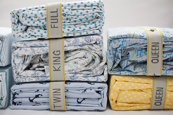 Sheet Keeper Made in The USA Closet Organization – Bed Sheet Organizer – Closet Organizer Sheet Bands Bed Linen Label – Bed Sheet Storage Sheet Labels for Bed Each Order Contains 2 Bands (Full)