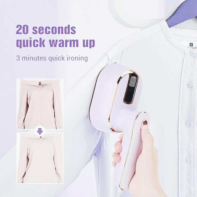 TRSOO7P Travel Steamer Iron, 1000W, White LCD, 1.2 pounds, Casual Style